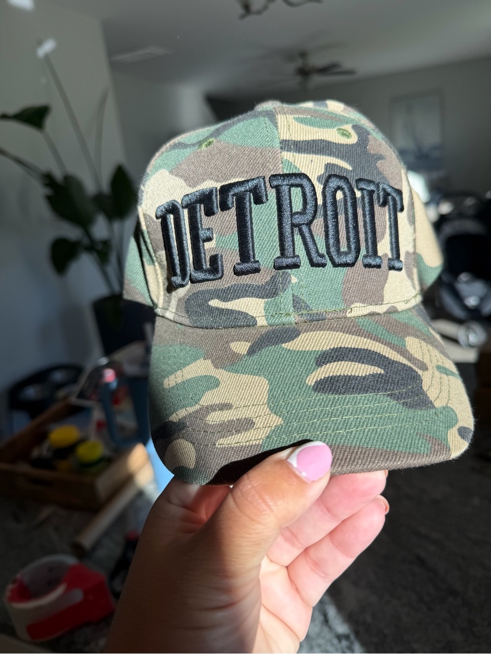 Camouflage Detroit Baseball Hat